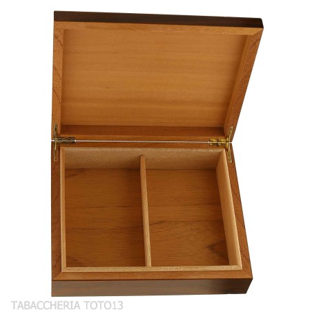 Humidificateur à cigares finition noyer poli pour 20 cigares - Accessoires Cigare - Bois
