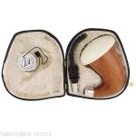 Calabash tradizionale in legno Okoumé africano con ghiera e flock in argento - Pipe
