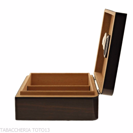 Humidificador Asimétrico para Puros en Nogal Pulido con Accesorios - Accesorios Del Cigarro