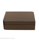 Humidificateur à cigares asymétrique en noyer poli avec accessoires - Accessoires Cigare - Bois