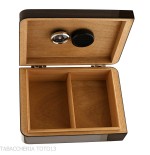 Asymmetrical Cigar Humidifier in Polished Walnut with Accessories - Accessories Cigar - Wood