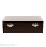 Asymmetrical Cigar Humidifier in Polished Walnut with Accessories - Accessories Cigar - Wood