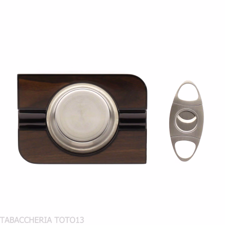 Humidificador Asimétrico para Puros en Nogal Pulido con Accesorios - Accesorios Del Cigarro