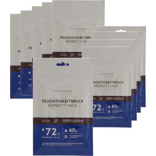 Truemidity 10er-Pack Humidity Control 72 % 60 Gramm-Bidirektionale Luftbefeuchter