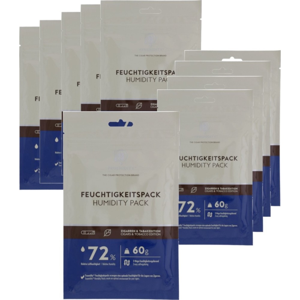 Truemidity 10er-Pack Humidity Control 72 % 60 Gramm - Befeuchtungszubehör und Wartung