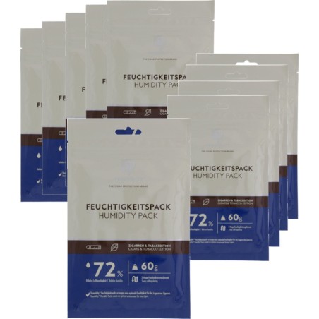 Truemidity Pack de 10 sachets Humidity Control 72 % 60 grammes - Humidification et maintenance - Marcs