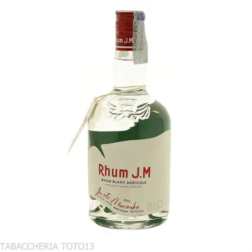 J.M. Rhum Agricole Blanc Bio Just Macouba Limited Edition Vol.52,1% Cl.70 - Destilliert