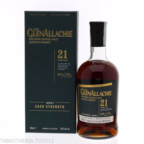 GlenAllachie 21 Y.o. single cask Batch 5 Vol.49,2% Cl.70-Whisky