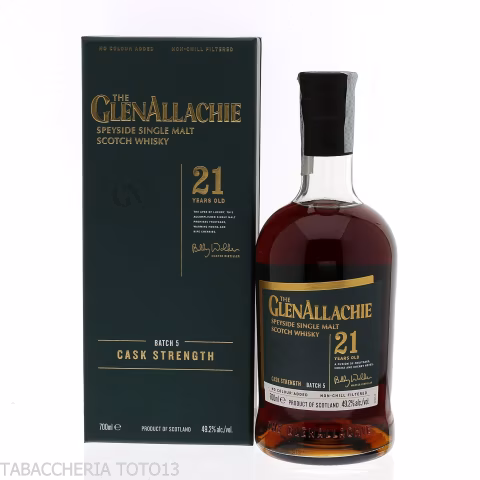 GlenAllachie 21 Y.o. single cask Batch 5 Vol.49,2% Cl.70 - Licores