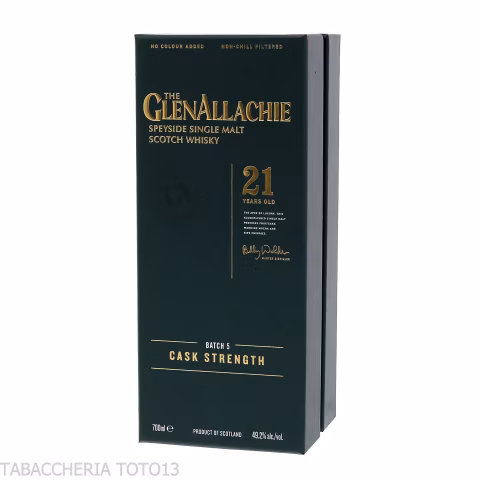 GlenAllachie 21 Y.o. single cask Batch 5 Vol.49,2% Cl.70 - Licores