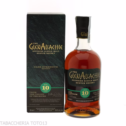 GlenAllachie 10 Y.o. batch 10 Cask Strength Vol.58,6% Cl.70-Whisky