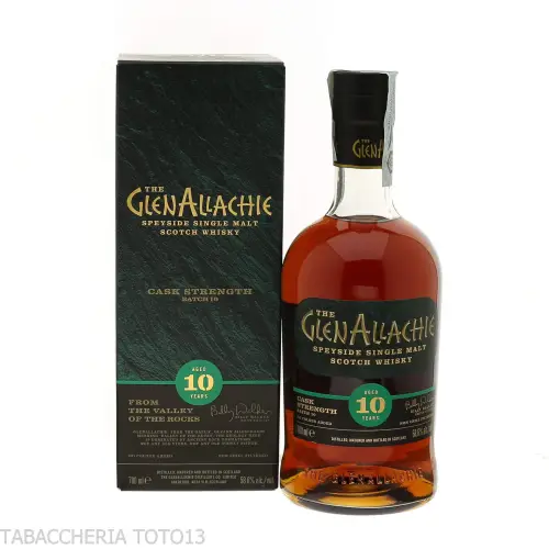 GlenAllachie 10 Y.o. batch 10 Cask Strength Vol.58,6% Cl.70 - Licores