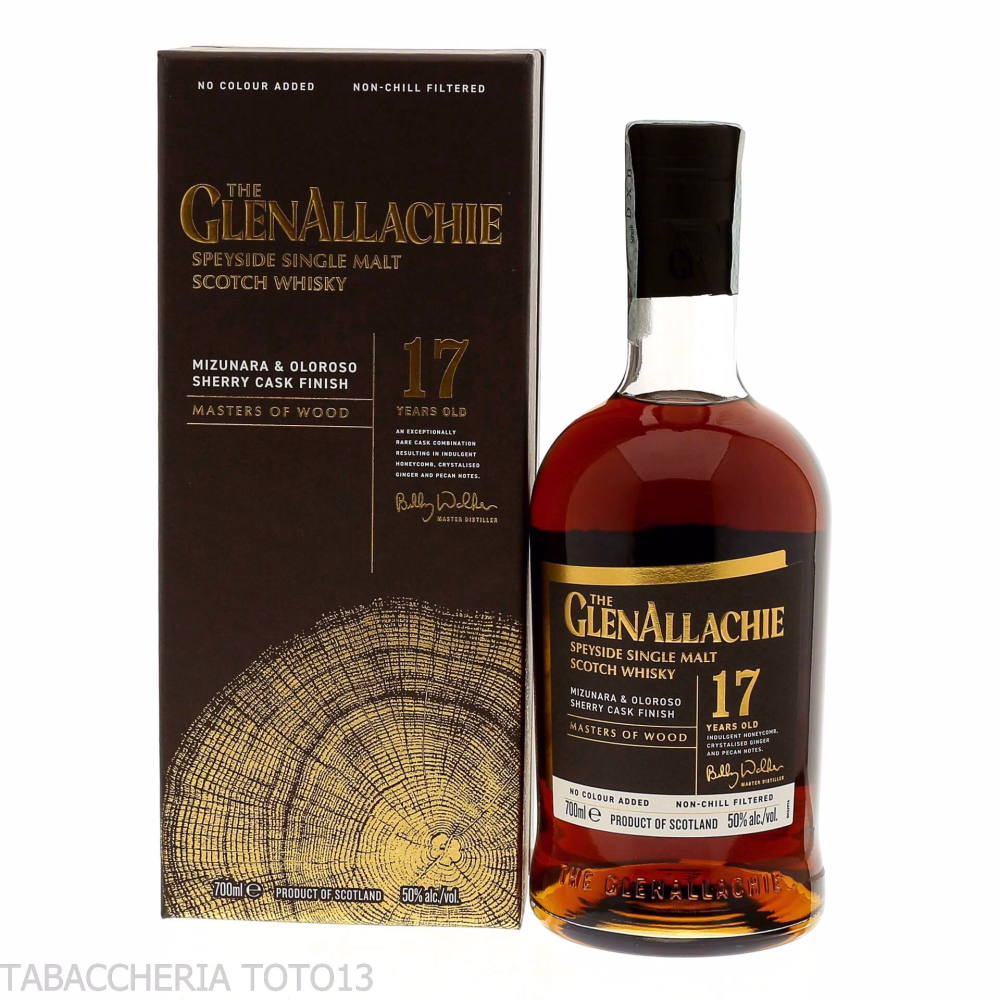GlenAllachie 17 Y.o. Mizunara & Oloroso cask finish Vol.50% Cl.70 - Distillati