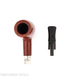 Pipe à tabac Peterson Deluxe Classic Terracotta 53 Lovat Fishtail - Pipe Pour le Tabac - Racine naturelle