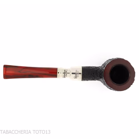 Peterson Newgrange spigot Sandblasted 606 Fishtail Pot - Tobacco Pipes - Natural root