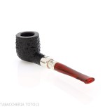 Peterson Newgrange spigot Sandblasted 606 Fishtail Pot - Tobacco Pipes - Natural root