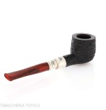 Peterson Newgrange spigot Sandblasted 606 Fishtail Pot - Tobacco Pipes - Natural root