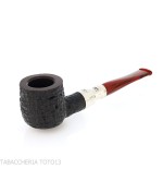 Peterson Newgrange spigot Sandblasted 606 Fishtail Pot - Tobacco Pipes - Natural root