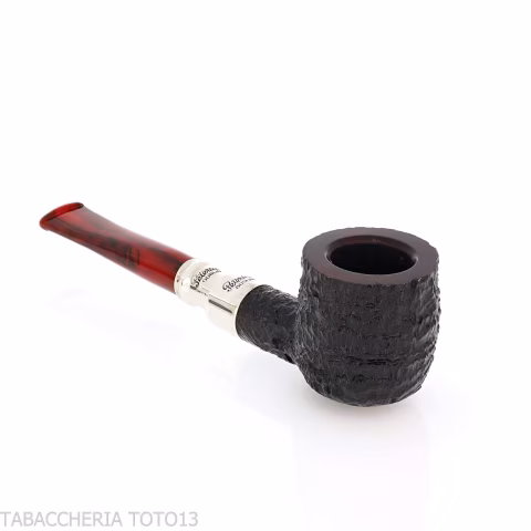 Peterson Newgrange spigot Sandblasted 606 Fishtail Pot - Tobacco Pipes - Natural root