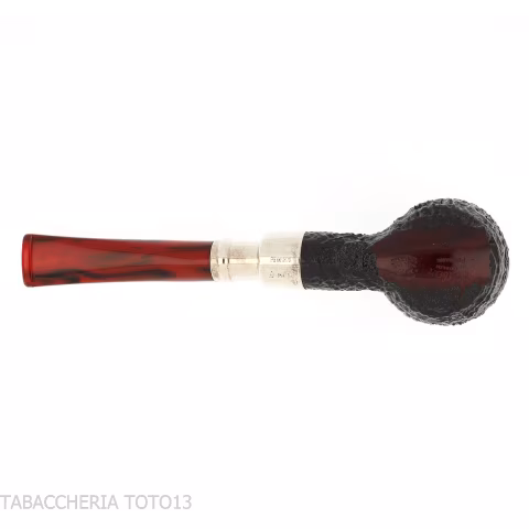 Peterson Newgrange spigot Sandblasted 606 Fishtail Pot - Tobacco Pipes - Natural root