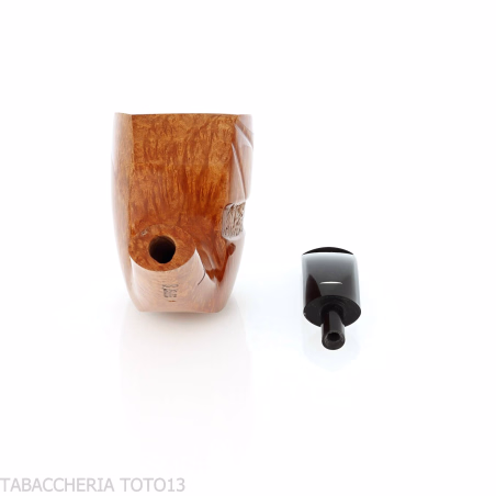 Baldo Baldi Pipe demi-courbée forme Dublin en bruyère brandy grade 4 - Pipe Pour le Tabac - Racine naturelle