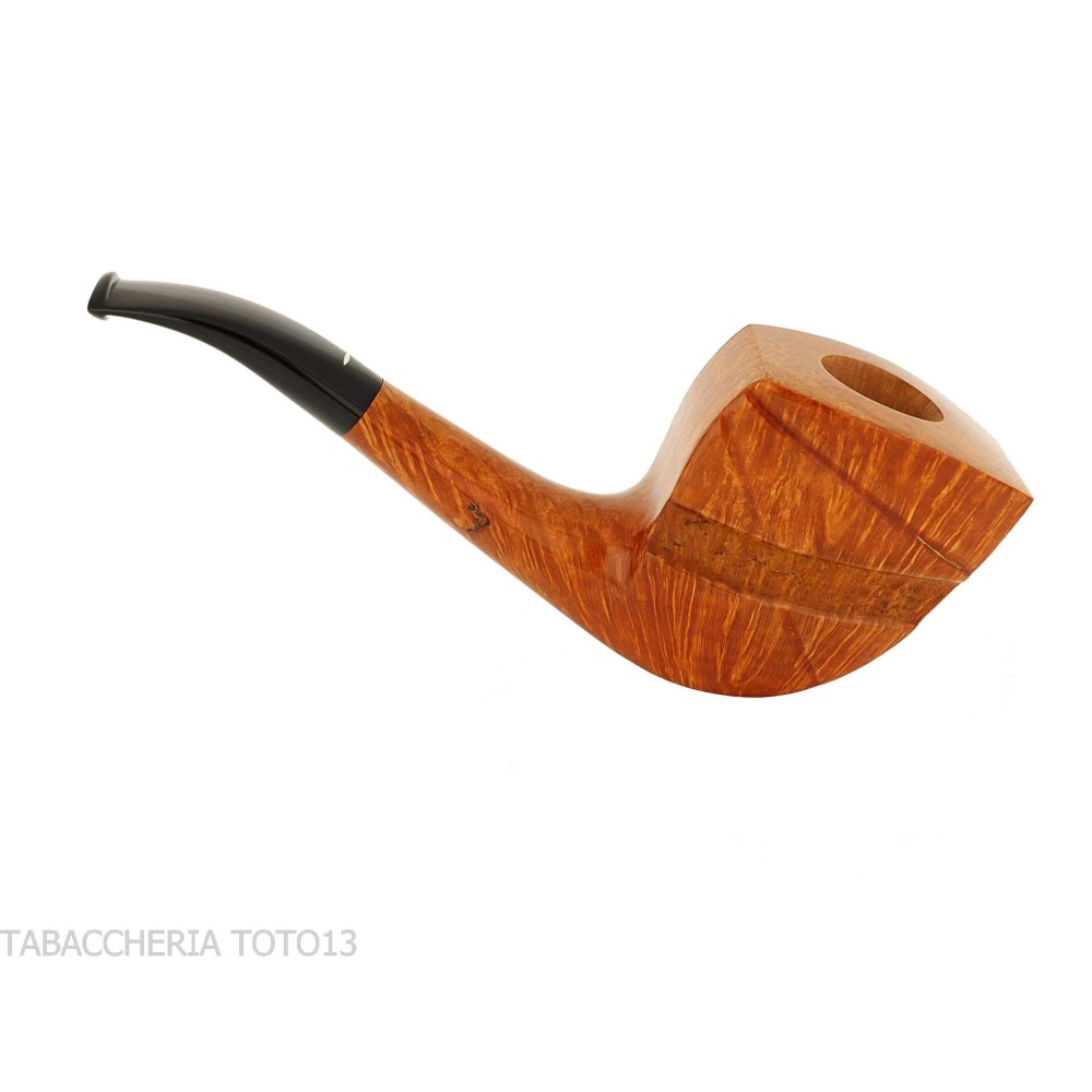 Pipa con forma de Dublín medio doblada Baldo Baldi en brezo brandy de grado 4 - Pipas de Tabaco