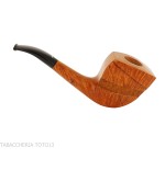 Pipa con forma de Dublín medio doblada Baldo Baldi en brezo brandy de grado 4 - Pipas de Tabaco