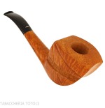 Pipa con forma de Dublín medio doblada Baldo Baldi en brezo brandy de grado 4 - Pipas de Tabaco