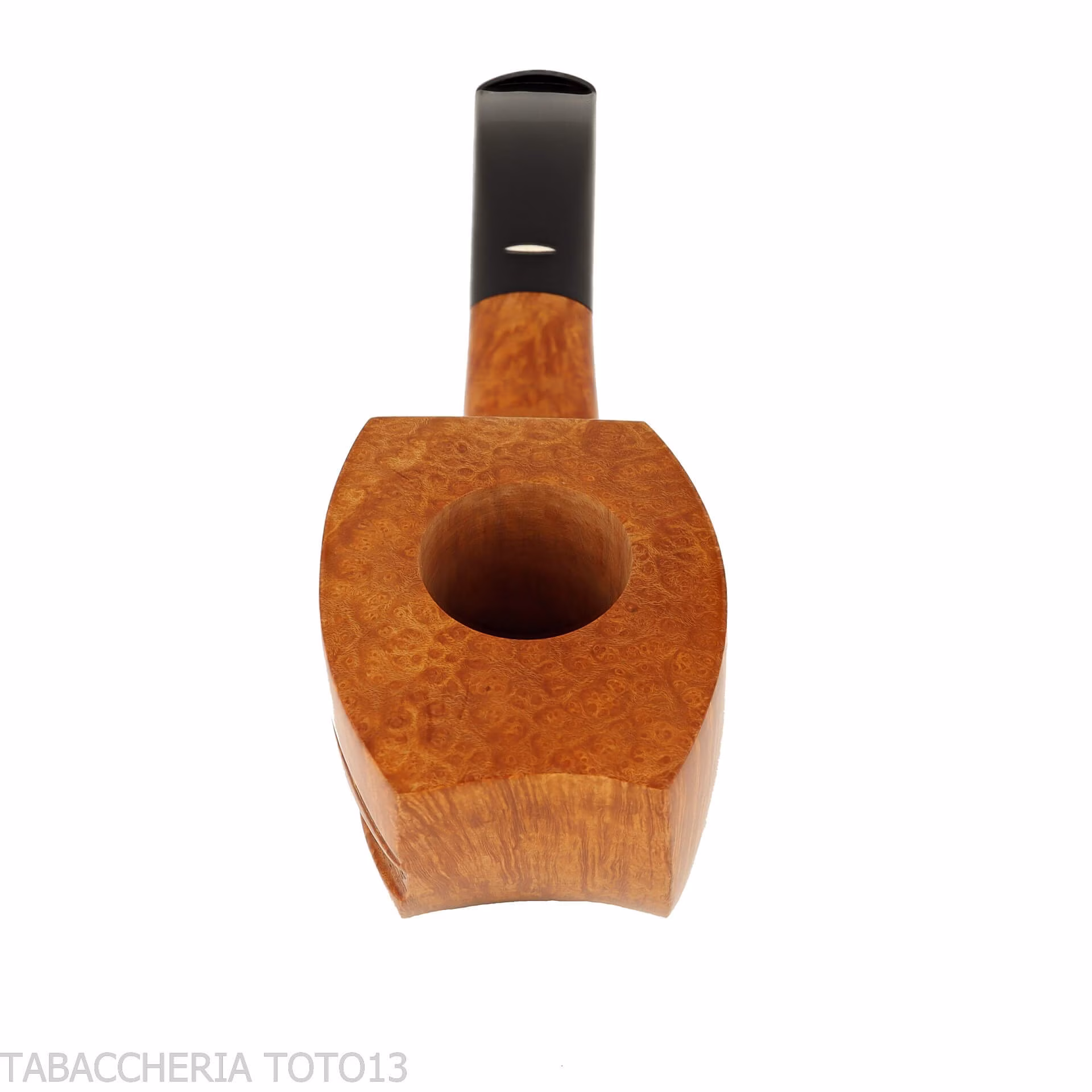Baldo Baldi half bent dublin shaped pipe in grade 4 brandy briar