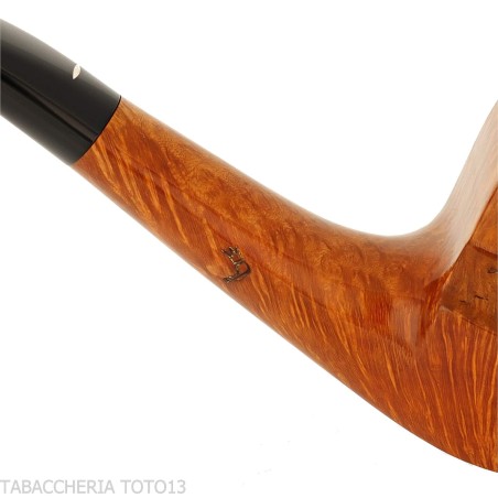 Baldo Baldi Pipe demi-courbée forme Dublin en bruyère brandy grade 4 - Pipe Pour le Tabac - Racine naturelle