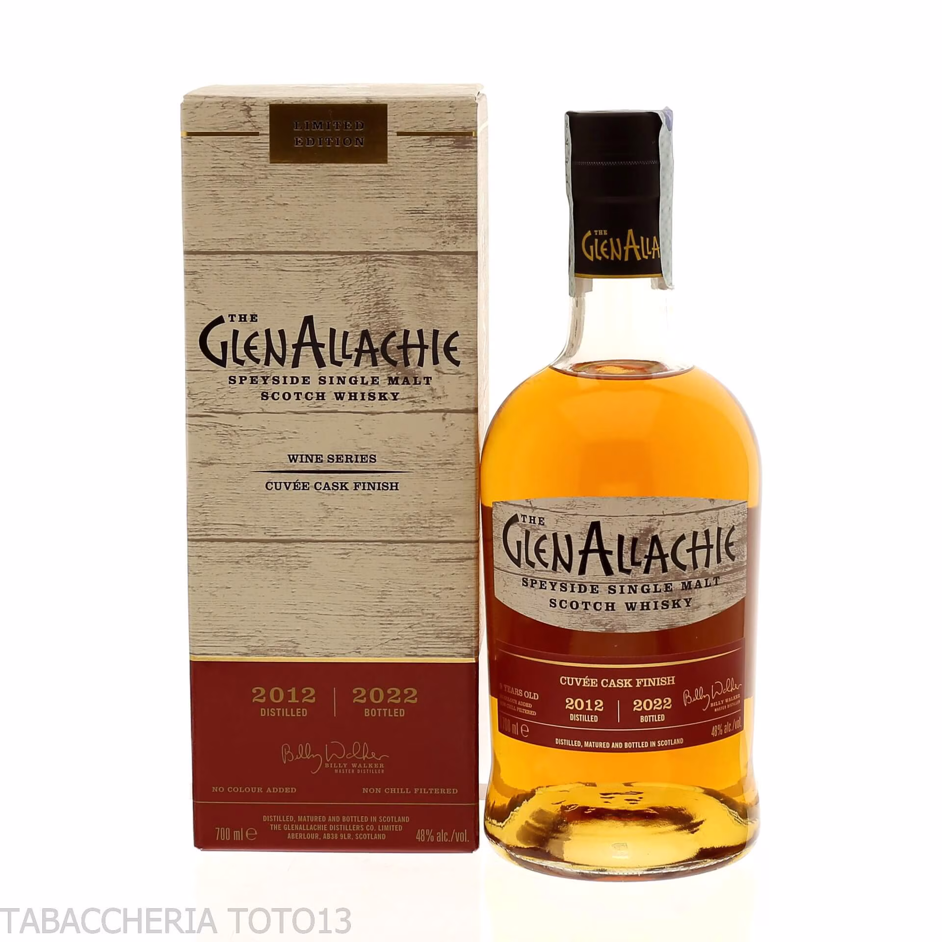 GlenAllachie 9 Y.o. wine series cuvee cask finish 2012 Vol.48% Cl.70-Whisky