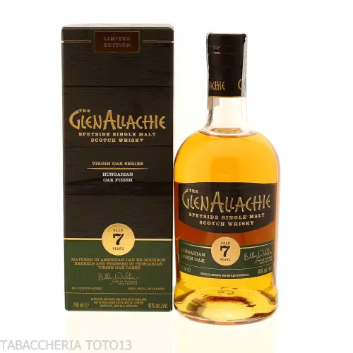 GlenAllachie 7 Y.o. Virgin Hungarian Oak finish Vol.48% Cl.70 - Licores