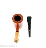 Tsuge Pfeife Tokyo 552 Cherrywood stand up in natürlich klarem briar - Tabakpfeifen