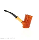 Tsuge pipe Tokyo 552 Cherrywood stand up in natural clear briar - Tobacco Pipes - Natural root