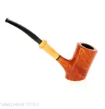 Tsuge pipe Tokyo 552 Cherrywood stand up in natural clear briar - Tobacco Pipes - Natural root