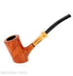 Tsuge Pfeife Tokyo 552 Cherrywood stand up in natürlich klarem briar - Tabakpfeifen