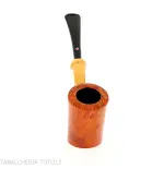 Tsuge pipe Tokyo 552 Cherrywood stand up in natural clear briar - Tobacco Pipes - Natural root