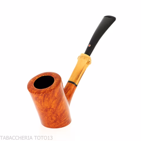 Tsuge pipe Tokyo 552 Cherrywood stand up in natural clear briar - Tobacco Pipes - Natural root
