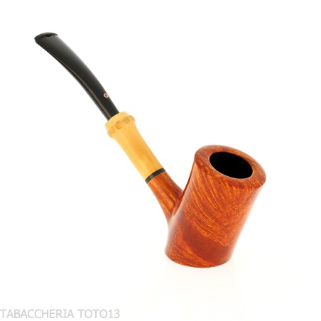 Tsuge Pfeife Tokyo 552 Cherrywood stand up in natürlich klarem briar - Tabakpfeifen