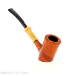 Tsuge pipe Tokyo 552 Cherrywood stand up in natural clear briar - Tobacco Pipes - Natural root