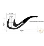 Tsuge pipe Tokyo 552 Cherrywood stand up en bruyère claire naturelle - Pipe Pour le Tabac - Racine naturelle
