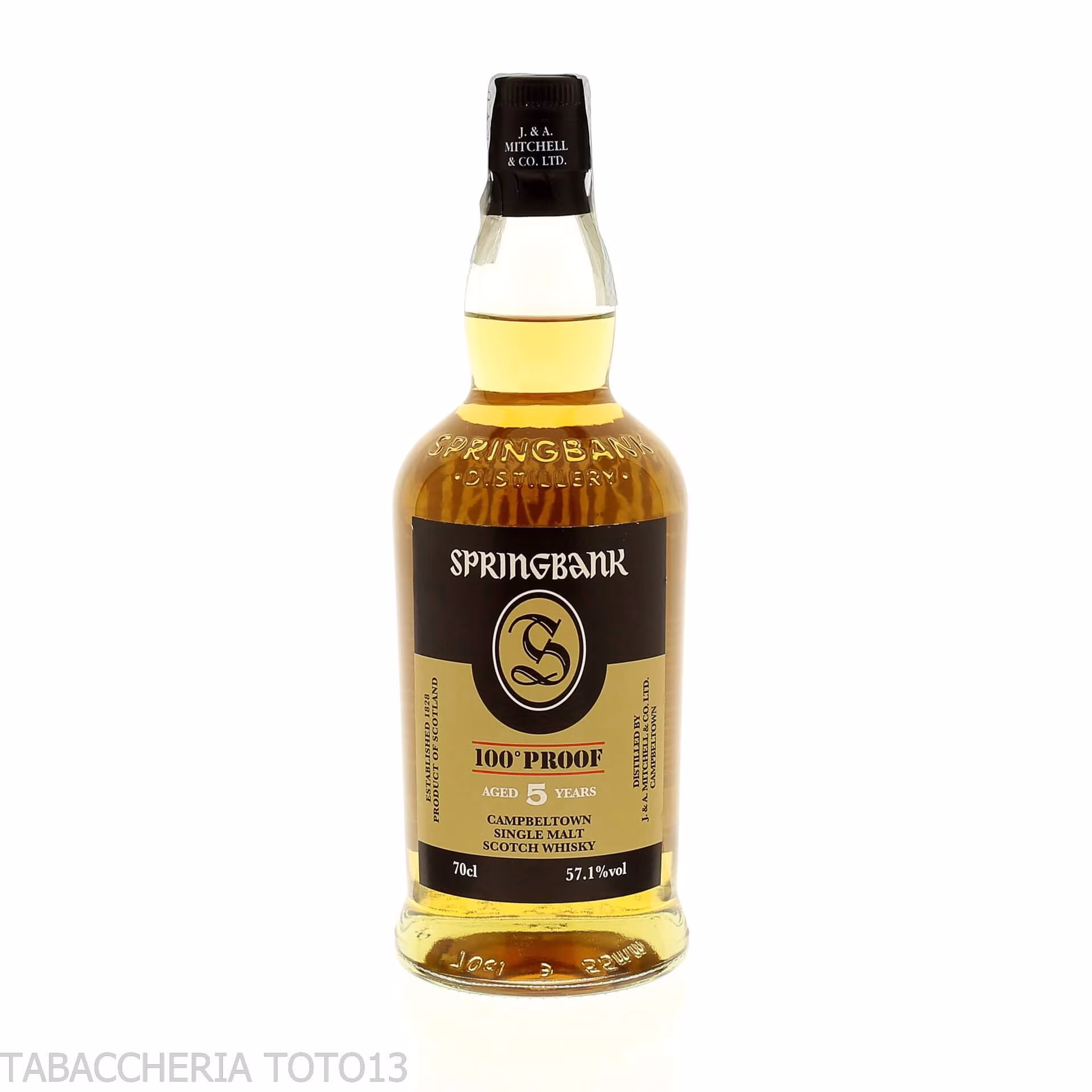 Springbank 5 Y.O.100 proof Vol.57,1% Cl.70 - Licores