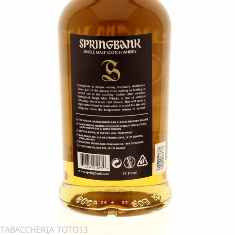 Springbank 5 Y.O.100 proof Vol.57,1% Cl.70 - Licores