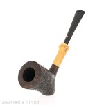 Tsuge Tokyo 553 woodstock or cornet in sanded briar - Tobacco Pipes - Natural root