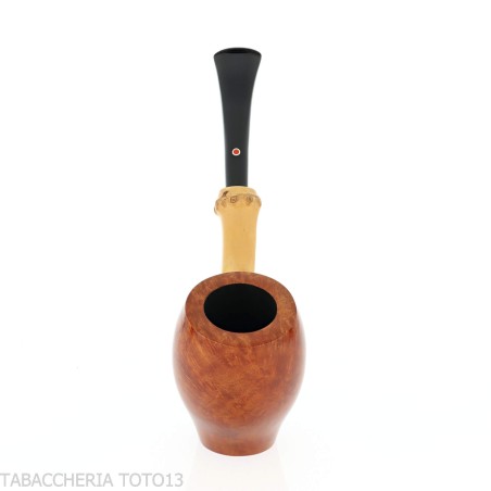 Tsuge pipe Tokyo 551 Chimney stand up in natural clear briar - Tobacco Pipes - Natural root