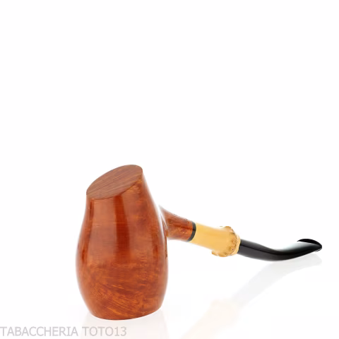 Tsuge pipe Tokyo 551 Chimney stand up en bruyère claire naturelle - Pipe Pour le Tabac - Racine naturelle