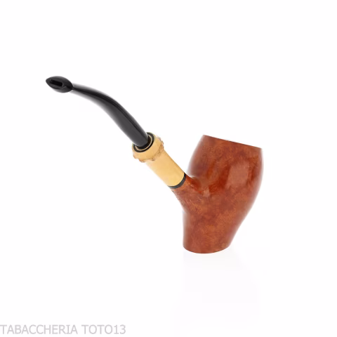 Tsuge pipe Tokyo 551 Chimney stand up en bruyère claire naturelle - Pipe Pour le Tabac - Racine naturelle