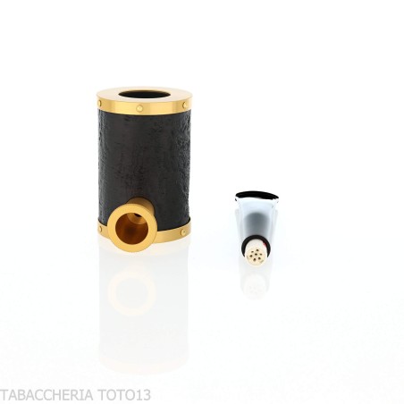 Tsuge Yoroi G9 sabbiata nera e oro - Pipe