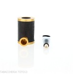Tsuge pipa Yoroi G9 pipa de tabaco con chorro de arena negra y dorada - Pipas de Tabaco