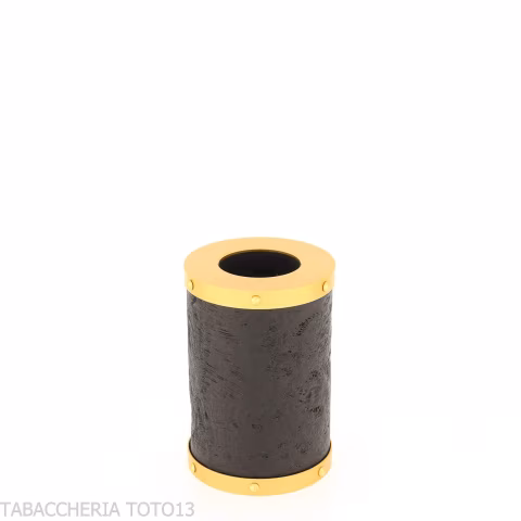 Tsuge pipa Yoroi G9 schwarz und gold sandgestrahlte Tabakpfeife - Tabakpfeifen